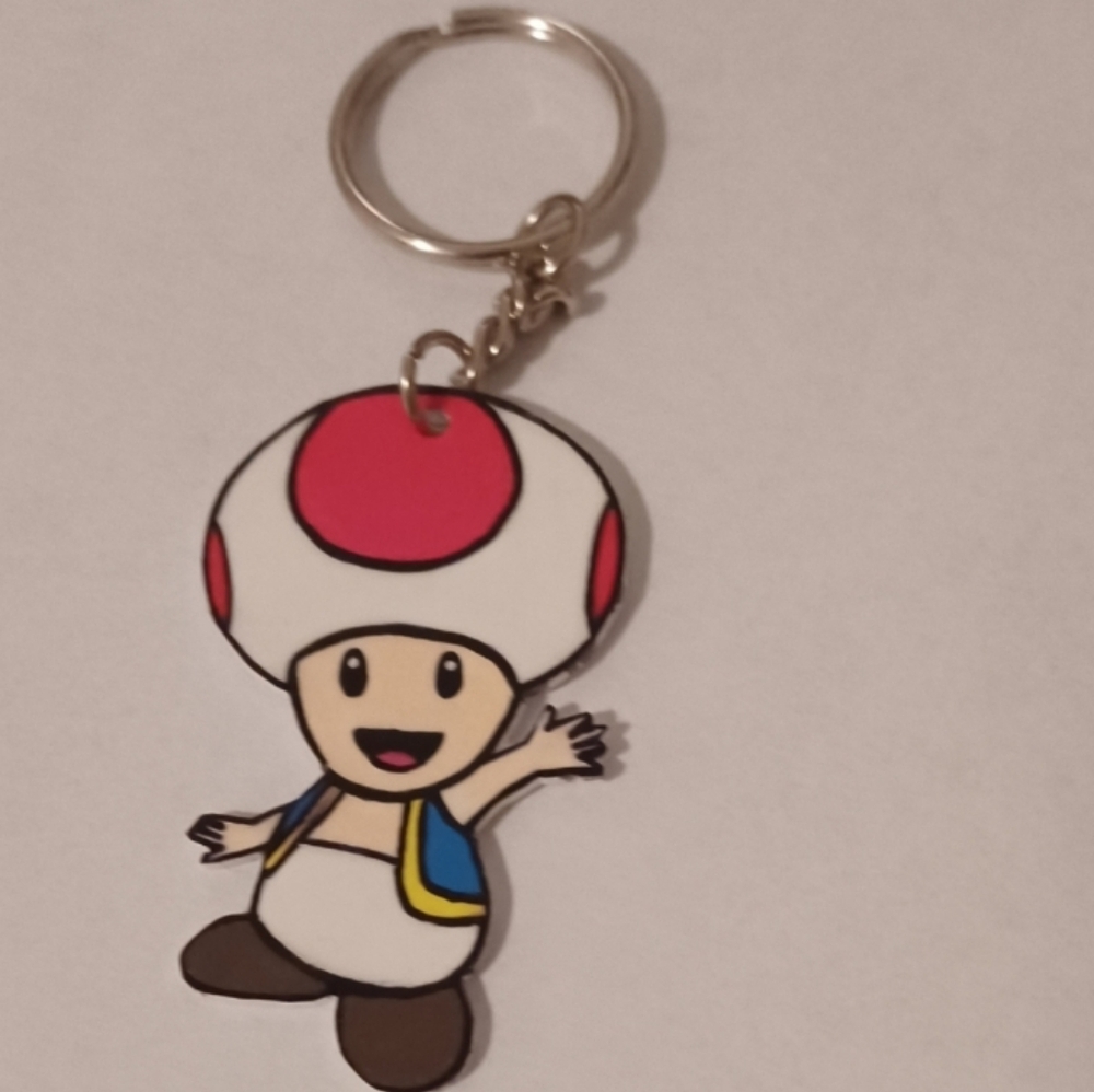 4/$60 New Toad Keychain - Hand-Made